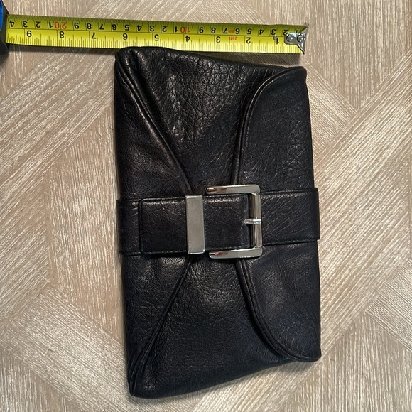Michael Kors - Black Leather Clutch Purse - Picture 10 of 10